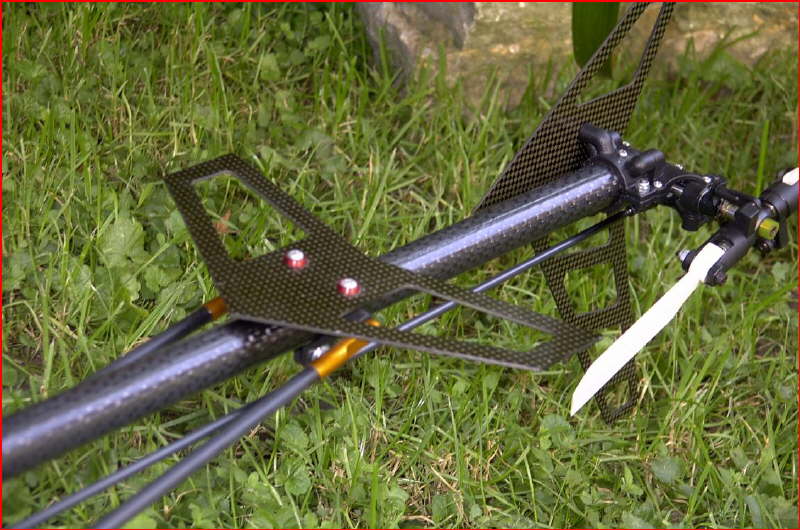 Heckrotor vom Xcell 46 Graphit